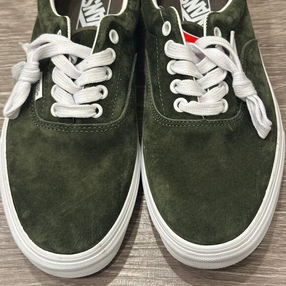 Vans Era Pig Suede Grape Leaf Green NWT Water-Repellent Skate Shoes M 9.5 / W 11 - Picture 2 of 8